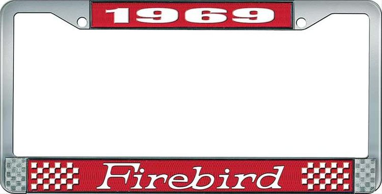 1969 Firebird License Plate Frame - Blue