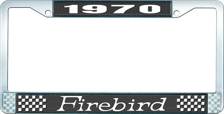 1970 Firebird License Plate Frame - Black
