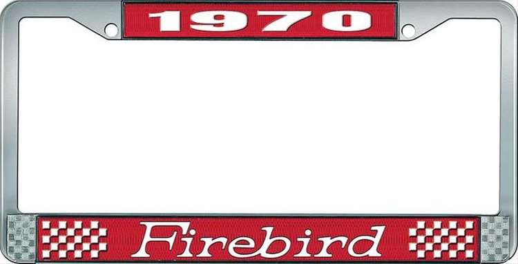1970 Firebird License Plate Frame - Red