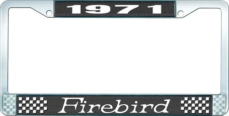 1971 Firebird License Plate Frame - Black