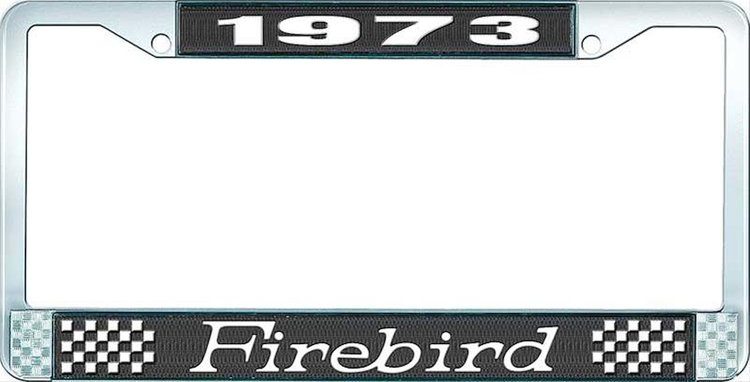 1973 Firebird License Plate Frame - Black