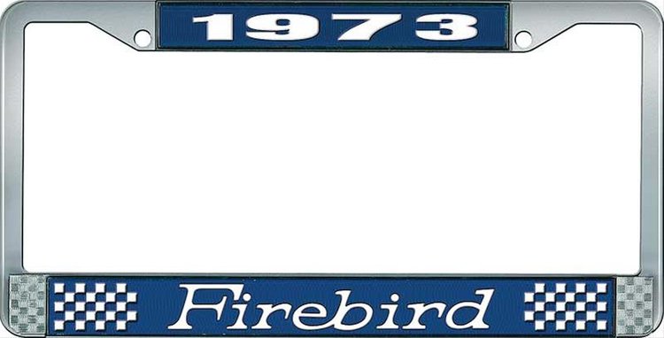 1973 Firebird License Plate Frame - Blue