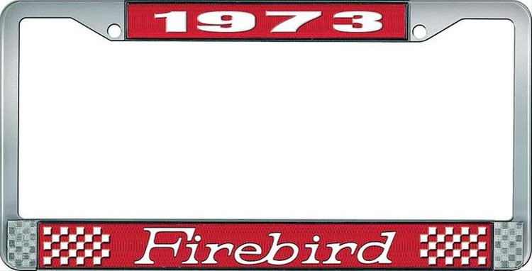 1973 Firebird License Plate Frame - Red