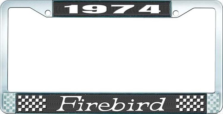 1974 Firebird License Plate Frame - Black