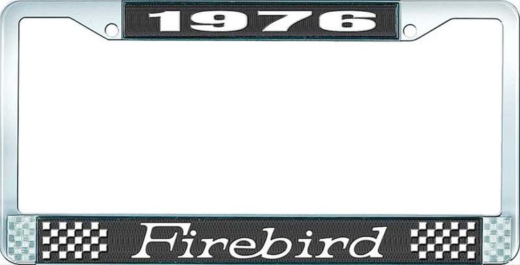 1976 Firebird License Plate Frame - Black