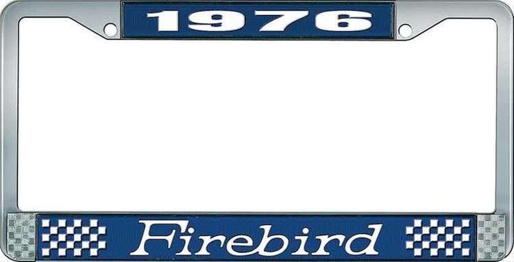 1976 Firebird License Plate Frame - Blue
