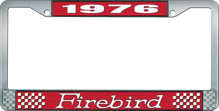 1976 Firebird License Plate Frame - Red