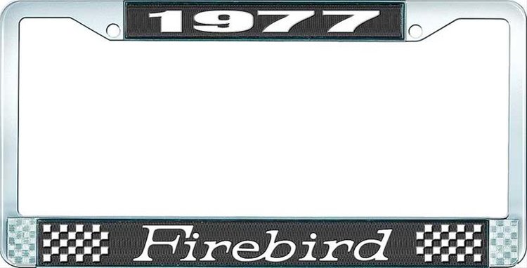 1977 Firebird License Plate Frame - Black