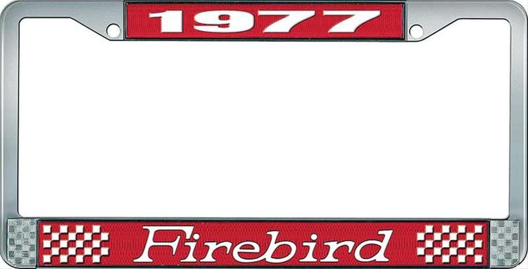 1977 Firebird License Plate Frame - Red