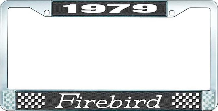 1979 Firebird License Plate Frame - Black