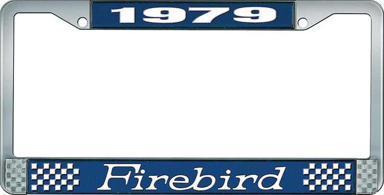 1979 Firebird License Plate Frame - Blue