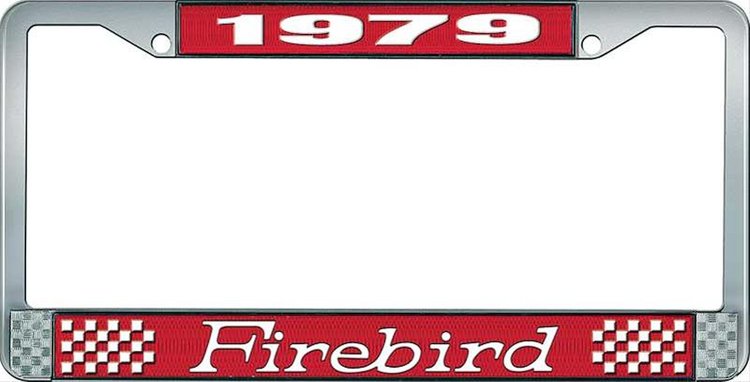 1979 Firebird License Plate Frame - Red