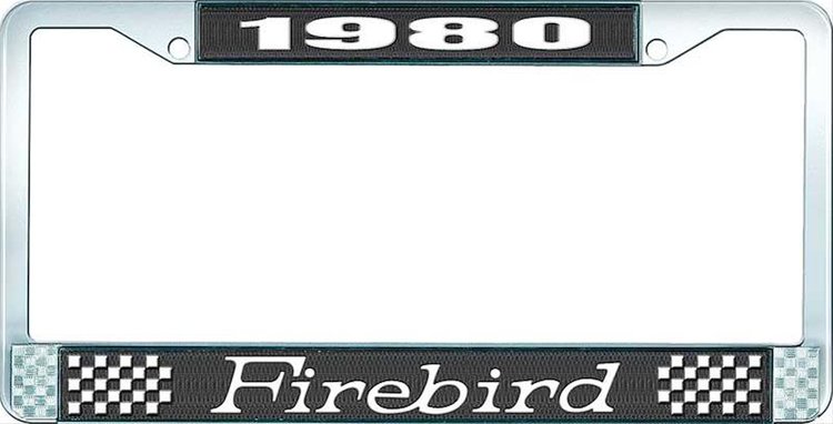 1980 Firebird License Plate Frame - Black