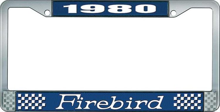 1980 Firebird License Plate Frame - Blue