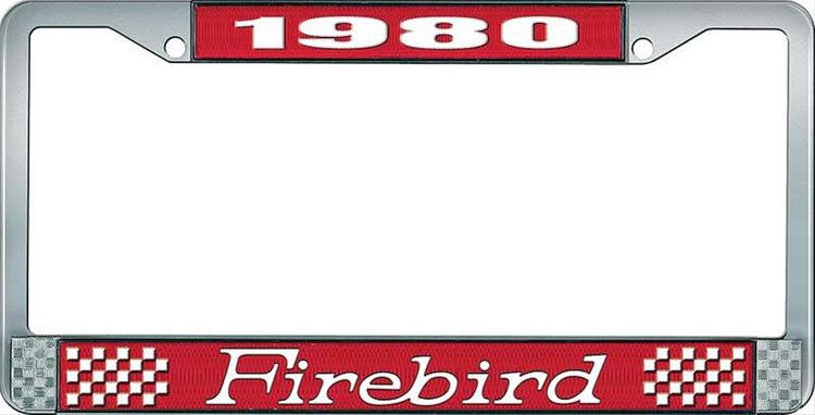 1980 Firebird License Plate Frame - Red