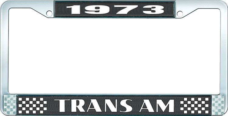 1973 Trans Am License Plate Frame Style 2 Black