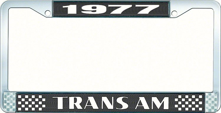 1977 Trans Am License Plate Frame Style 2 Black