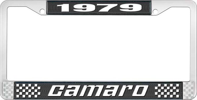 1979 Camaro License Plate Frame Style 2 Black