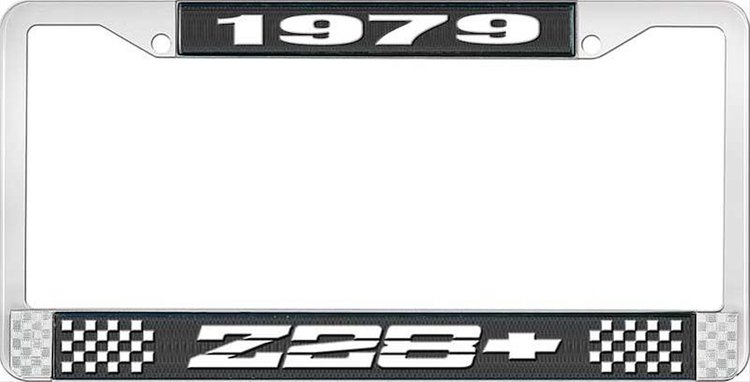 1979 Z28 License Plate Frame Black