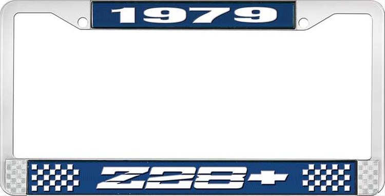 1979 Z28 License Plate Frame Blue