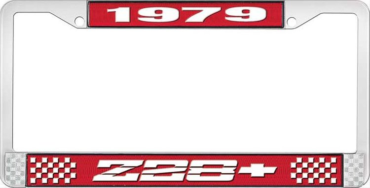 1979 Z28 License Plate Frame Red