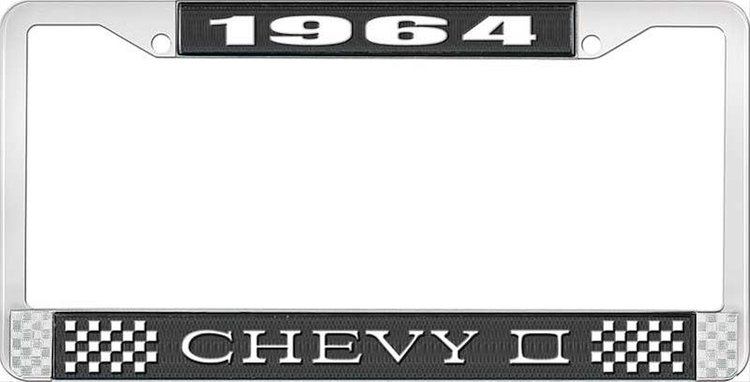 1964 Chevy II License Plate Frame Black