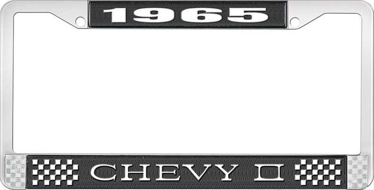 1965 Chevy II License Plate Frame Black