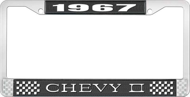 1967 Chevy II License Plate Frame Black