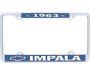1963 Impala License Plate Frame