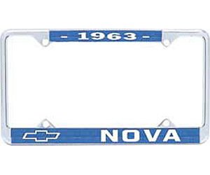 1963 Nova License Plate Frame