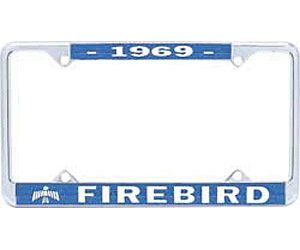 1969 Firebird License Plate Frame