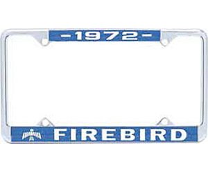 1972 Firebird License Plate Frame