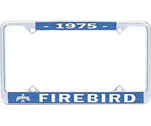 1975 Firebird License Plate Frame