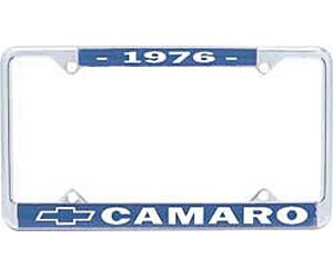 1976 Camaro License Plate Frame