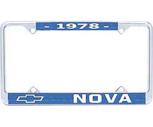 1978 Nova License Plate Frame