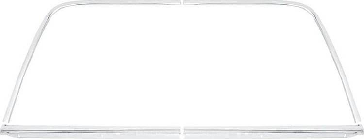 M1651 Rear Window Molding Set-1968-74 Chevy II, Nova; 2 Door Coupe