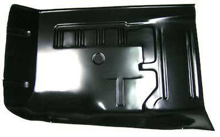 M407R Front Floor Pan Section 1971-73 Mustang; Passenger Side; EDP Coated