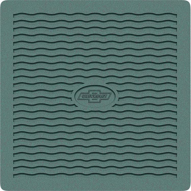 1955-56 CHEVY FACTORY ACCESSORY FLOOR MATS - LIGHT GREEN