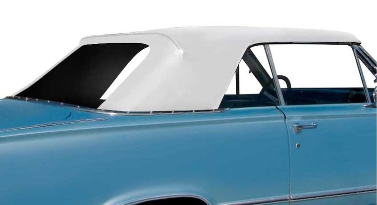 MA155401 1965-66 Plymouth Valiant; Convertible Top; Pinpoint; White