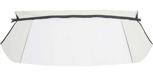 MA155801 1963-64 Dodge Dart GT; Convertible Rear Window; Plastic Curtain; Pinpoint Vinyl; White