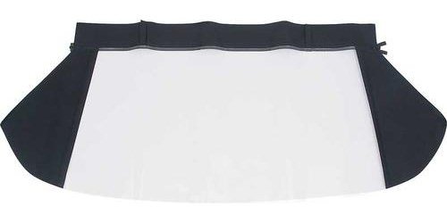 MA156202 1965-66 Plymouth Valiant; Convertible Rear Window; Plastic Curtain; Pinpoint Vinyl; Black