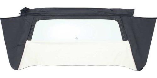 MA160901 1967-69 Dodge Dart; Tinted Glass Convertible Rear Window; With White Pinpoint Vinyl