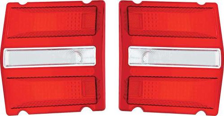 MA2081 Tail Light Lens 1968 Dodge Dart; RH and LH; Pair