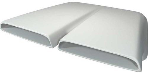 MA2449 1960-76 Dodge, Plymouth; Dual Snorkel Hood Scoop; Universal Design; Fiberglass