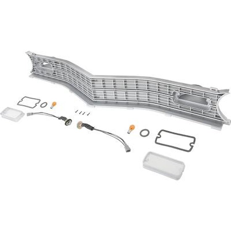 MA3005A 1973-74 Dodge Dart; Front Grill and Park Lamp Set; Without Headlamp Bezels and Lower Grill Molding