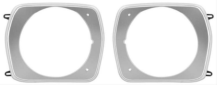 MA3104 Headlamp Bezels 1973-74 Valiant, Duster, Scamp; Pair