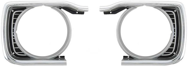 MA3105 Headlamp Bezels 1973-74 Dodge Dart-Pair