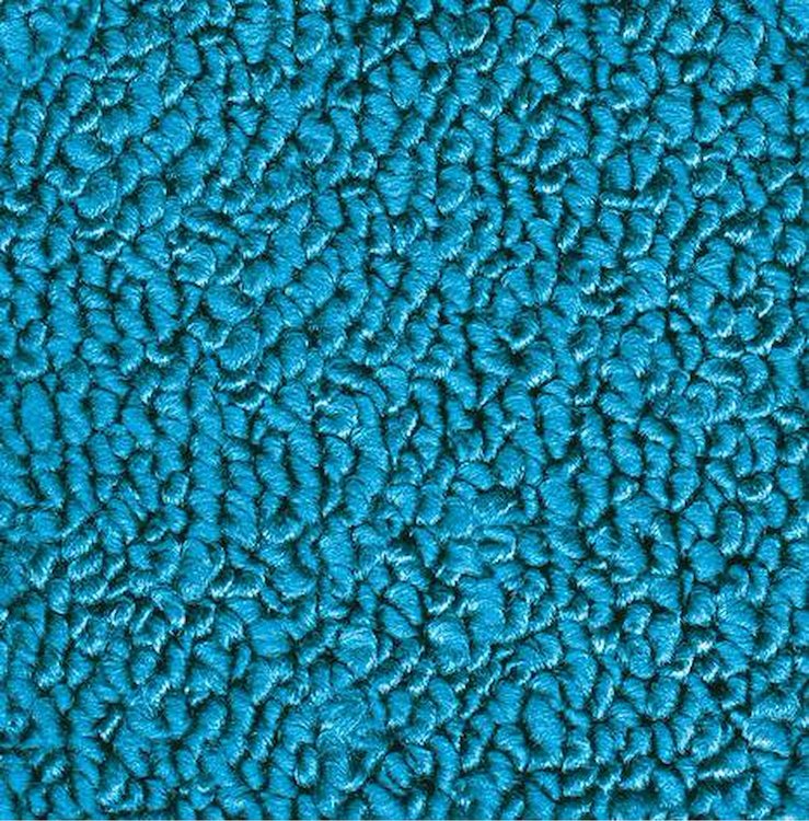 MA541509 Loop Carpet 1971-73 Plymouth Scamp 2-Door With Auto Trans Medium Blue