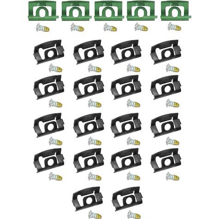 MA9868B Windshield Molding Clip Set; 1970-76 Dart, Demon, Duster; 23 Pieces