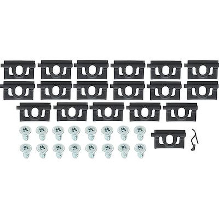 MA9871 1968-69 Plymouth Barracuda; Rear Window Molding Clip Set; Coupe, Hardtop; 18-Piece Set